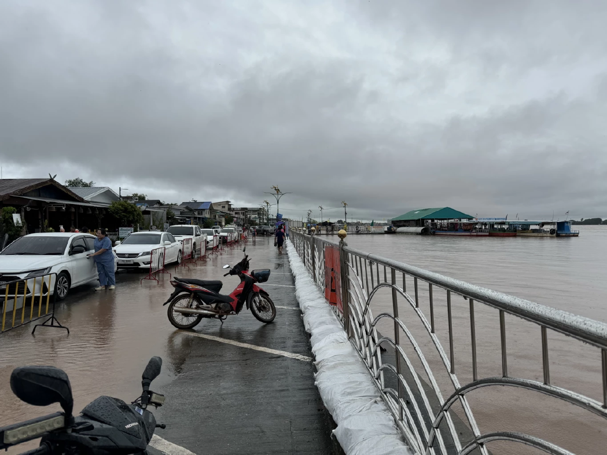 หนองคาย น้ำโขงทะลุ 13 เมตรหนุนเอ่อท่วมหลายพื้นที่